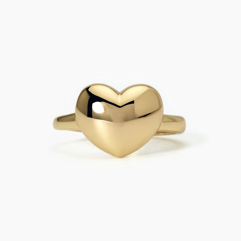 Mabina - Anello Chevalier Con Cuore - Argento Dorato