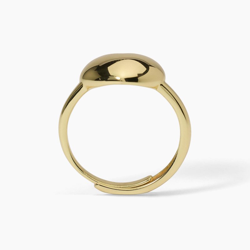 Mabina - Anello Chevalier Con Cuore - Argento Dorato