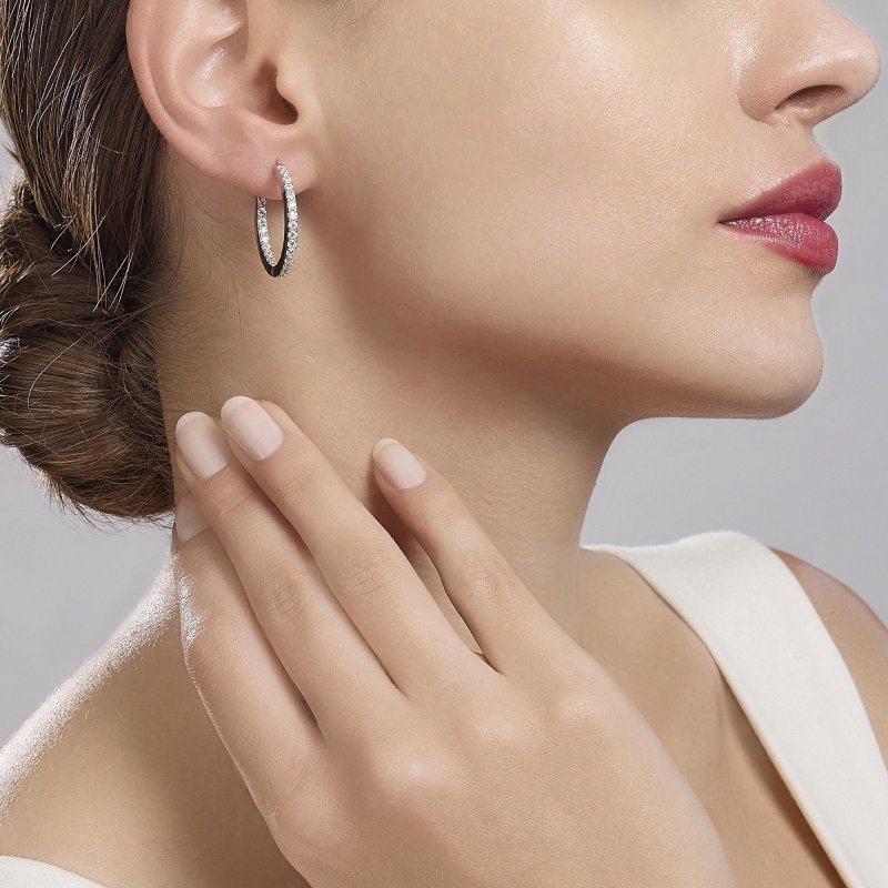 Mabina - Orecchini Upper - Argento 925 - Zirconi