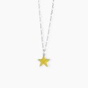 Mabina - Collana Stella - Argento 925 - Smalto Giallo