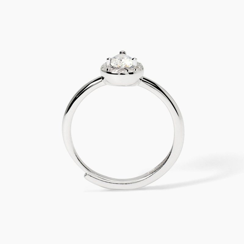 Mabina - Anello In Argento Con Zirconi Bianchi - Cool Or Rétro?