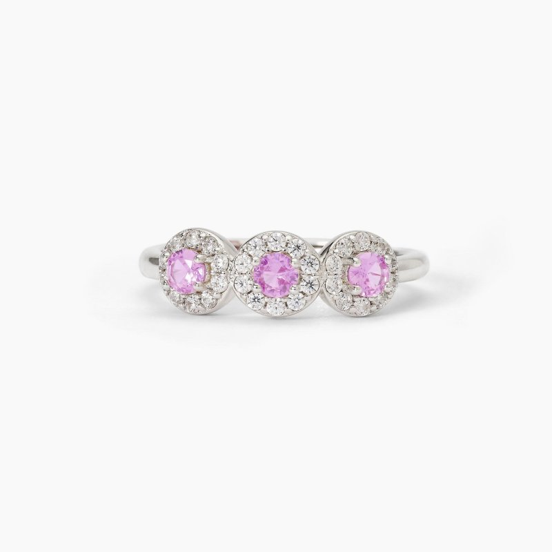 Mabina - Anello In Argento - Tormaline Sintetiche - Zirconi