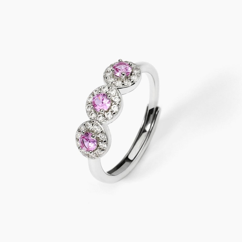 Mabina - Anello In Argento - Tormaline Sintetiche - Zirconi