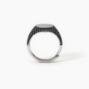 Mabina - Anello Chevalier Con Borchie - Argento 925 - Uomo