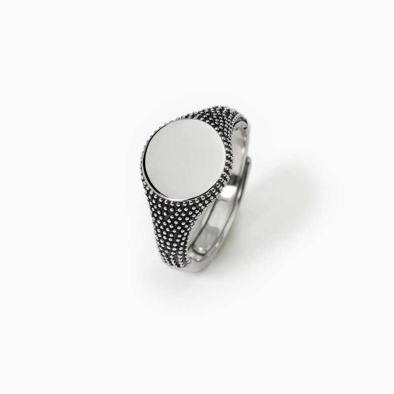 Mabina - Anello Chevalier Con Borchie - Argento 925 - Uomo