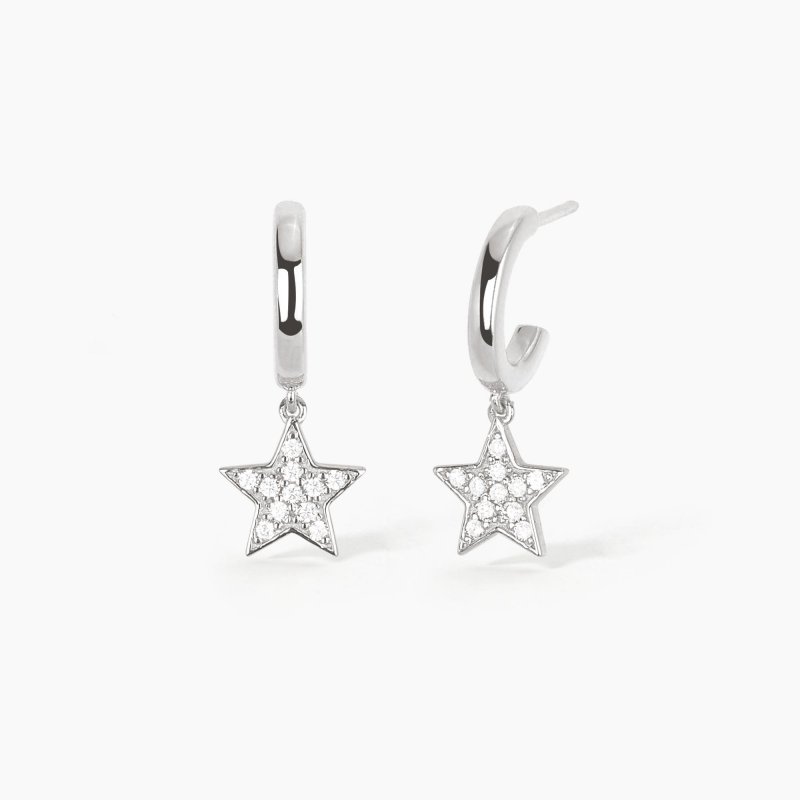 Mabina - Orecchini Super Star - Argento 925 - Zirconi