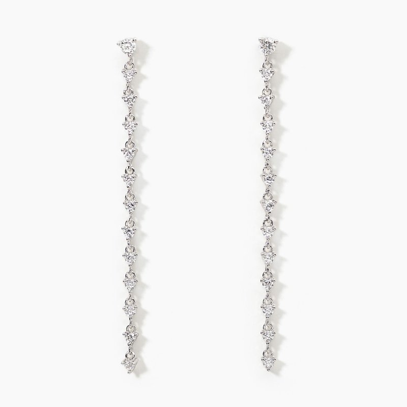 Mabina - Orecchini Long Night - Argento 925 - Zirconi