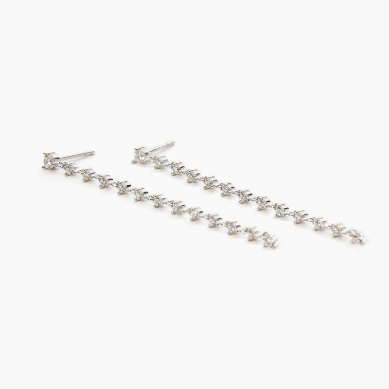 Mabina - Orecchini Long Night - Argento 925 - Zirconi