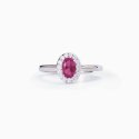 Mabina - Anello In Argento Con Rubino Sintetico - Cool Or Rétro?