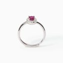 Mabina - Anello In Argento Con Rubino Sintetico - Cool Or Rétro?