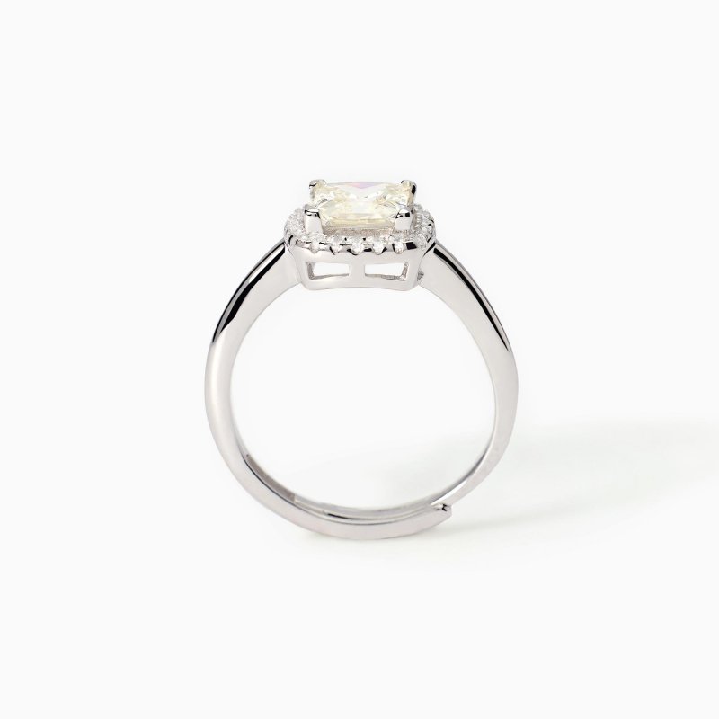 Mabina - Anello In Argento Con Zircone Lemon - Cool Or Rétro?