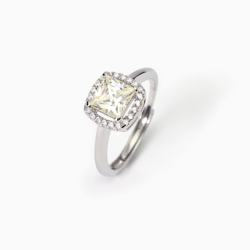 Mabina - Anello In Argento Con Zircone Lemon - Cool Or Rétro?