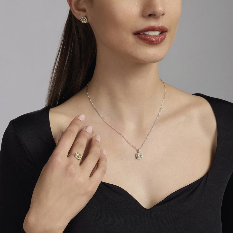 Mabina - Anello In Argento Con Zircone Lemon - Cool Or Rétro?