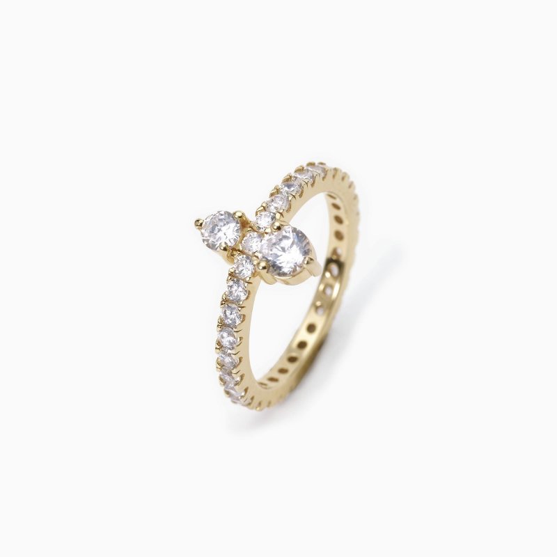 Mabina - Anello Veretta Royal - Argento 925 - Zirconi