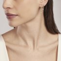 Mabina - Orecchini A Cerchio Dorati - Zirconi - Argento