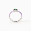 Mabina - Anello Love Affair - Argento - Smalto Viola