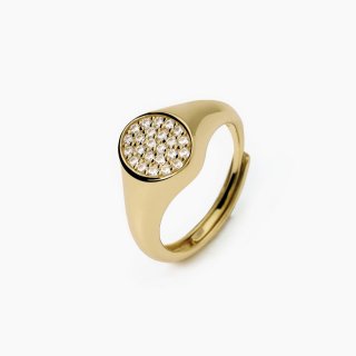 Mabina - Anello Chevalier - Argento Placcato Oro