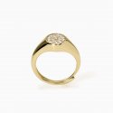 Mabina - Anello Chevalier - Argento Placcato Oro