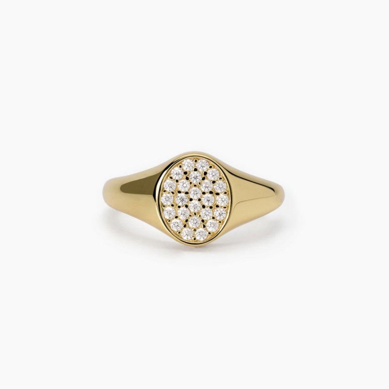 Mabina - Anello Chevalier - Argento Placcato Oro