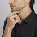 Mabina - Anello Chevalier Con Agata Nera - Argento - Uomo