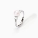 Mabina - Anello Con Perla Mon Chéri - Argento - Zirconi
