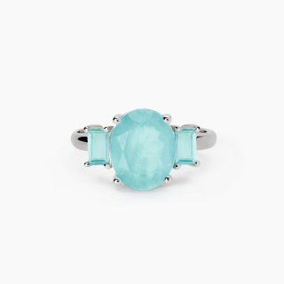 Mabina - Anello Con Fusion Stone - Azzurro Ovale