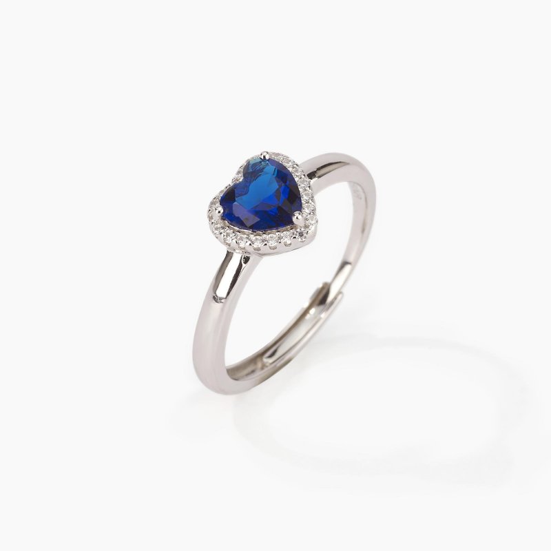 Mabina - Anello Love Affair - Zaffiro Sintetico - Argento