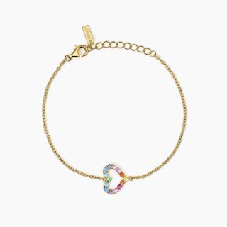Mabina - Bracciale Happy Love - Argento - Placcato Oro