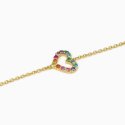 Mabina - Bracciale Happy Love - Argento - Placcato Oro