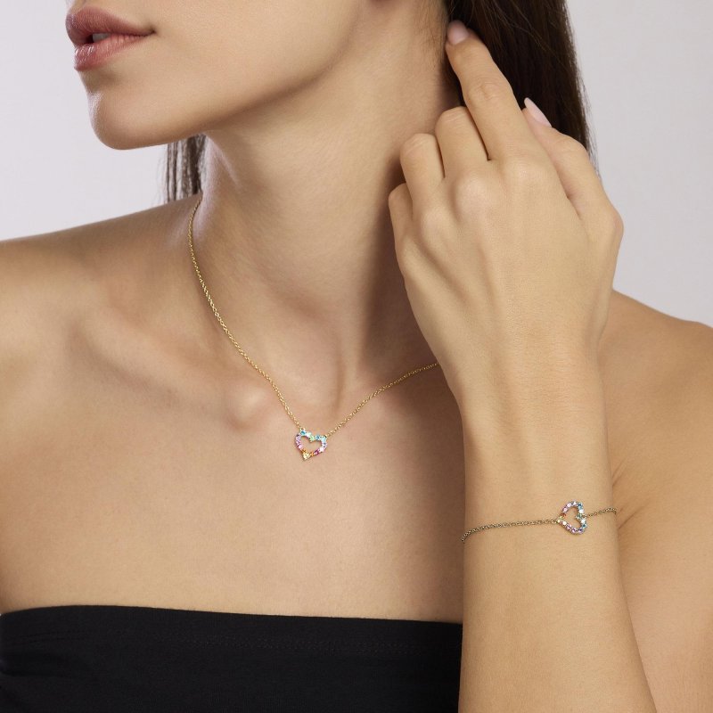 Mabina - Bracciale Happy Love - Argento - Placcato Oro