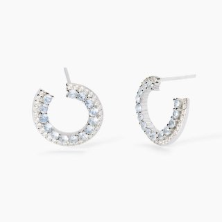 Mabina - Orecchini Con Acquamarina E Zirconi - Argento 925 - Zirconi
