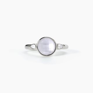 Mabina - Anello Con Madreperla E Cristallo Colette - Argento - Zirconi