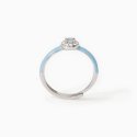 Mabina - Anello Milanesienne - Argento - Smalto Azzurro