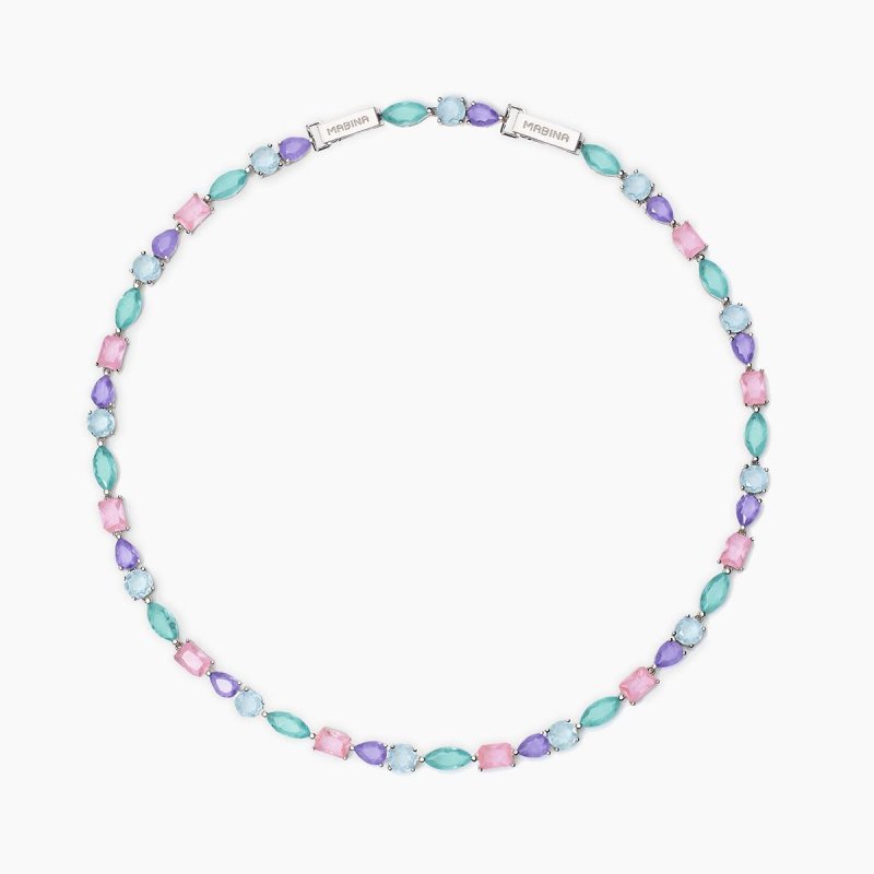 Mabina - Girocollo Con Fusion Stone - Multicolor - Santorini