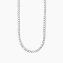 Mabina - Girocollo Tennis Pensiero Stupendo - Argento - Zirconi