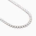 Mabina - Girocollo Tennis Pensiero Stupendo - Argento - Zirconi
