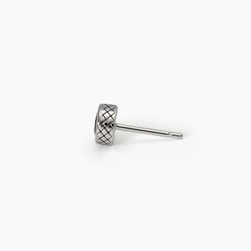 Mabina - Orecchino Con Finitura A Rombi Bright - Argento - Zircone