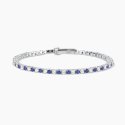 Mabina - Bracciale Tennis Con Zaffiri Sintetici - Argento 925 - Zaffiro Sintetico