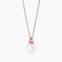 Mabina - Girocollo Con Tormalina Sintetica - Oro Rosa - Argento