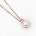 Mabina - Girocollo Con Tormalina Sintetica - Oro Rosa - Argento