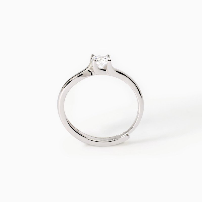 Mabina - Anello Solitario Donna - Argento 925 - Zirconi