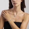 Mabina - Girocollo In Argento - Croce - Smeraldi Sintetici
