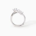 Mabina - Anello In Argento Con Tre Punti Luce - Zirconi