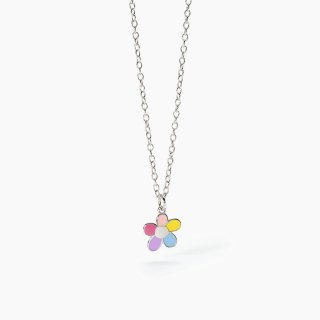 Mabina - Girocollo In Argento - Fiorellino Bloom