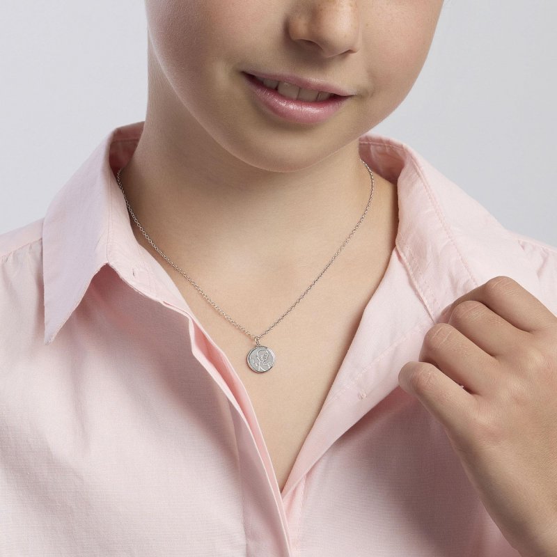 Mabina - Girocollo In Argento Con Angioletto - Regolabile