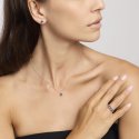 Mabina - Orecchini In Argento - Zirconi Viola - Shiny