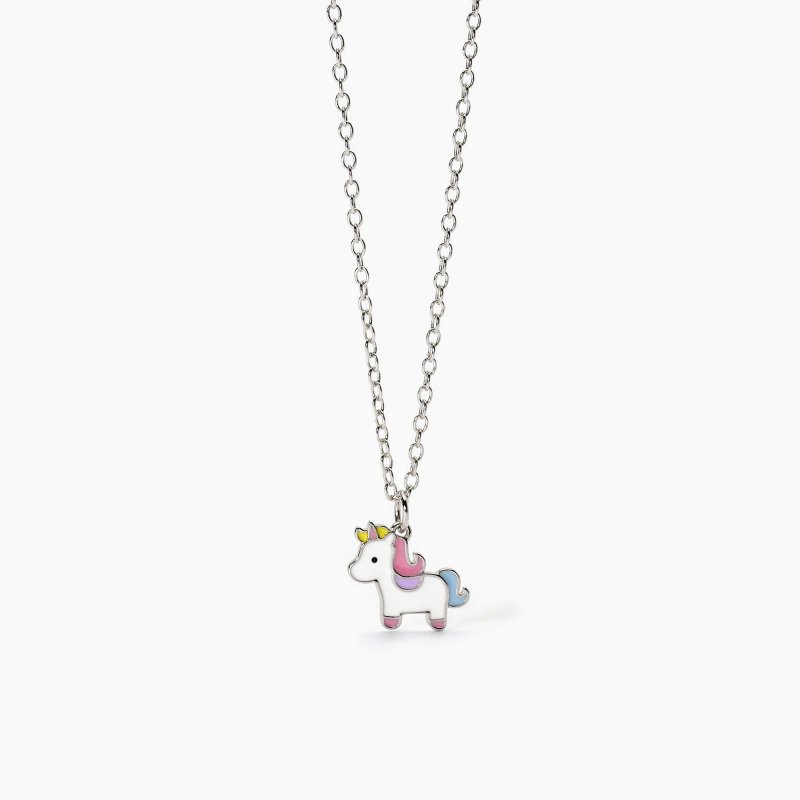 Mabina - Girocollo In Argento Con Unicorno - Regolabile - Bimba