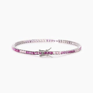 Mabina - Bracciale Tennis Con Tormaline Sintetiche - Argento - Zirconi