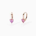 Mabina - Orecchini In Argento - Placcato Oro Rosa - Tormalina Sintetica