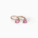Mabina - Orecchini In Argento - Placcato Oro Rosa - Tormalina Sintetica